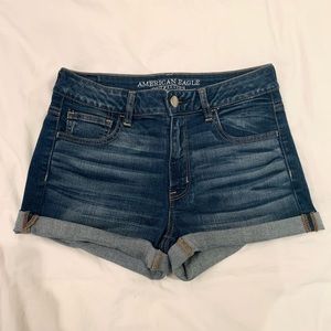 American Eagle Dark Wash Denim Shorts